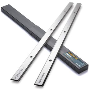 POWERTEC 12-1/2 Inch Planer Blades for Craftsman 23378, JET JWP-12, JWP-12-4P, JWP-12DX, Rockwell RK9018, Wilton 99178, 34463 Planer, Replacement for Craftsman 23315 Planer Knives, Set of 2 (12818)