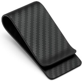 CL CARBONLIFE Carbon Fiber Wallet Money Clip for Cash and Credit Card, Minimalist Holder Clips for Men (Large, 2.8"x1.5") in Saudi Arabia