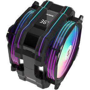 ALSEYE M120D Plus مبرد وحدة المعالجة المركزية الرقمي، مبرد هواء وحدة المعالجة المركزية مع عرض درجة الحرارة، مروحة سلسلة 120 مم بحد أقصى مع ARGB&PWM، متوافق مع Intel LGA 1700/1200/115X/2011/2066/1366/775AMD AM4.، أبيض in Kuwait