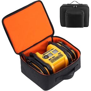 Air Compressor Carrying Bag Protective Case Compatible for DEWALT DCC020IB 20V Max Tire Inflator/Dewalt DCC18N-18V with Battery and Charger Pocket(Black)