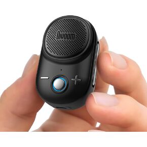 مكبر صوت بلوتوث لاسلكي صغير محمول Divoom Itour-S، صوت كبير وباس قوي، تصميم مشبك، IP67 مقاوم للماء والغبار، وقت تشغيل 10 ساعات، مكبر صوت للمنزل والسفر والمكتب وفي الهواء الطلق (أسود)