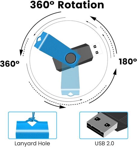 AGECASH 4GB محرك فلاش USB السائبة محرك أقراص USB 20 حزمة USB 2.0 محرك الإبهام ذاكرة عصا Pendrive الرمز البريدي محرك أقراص USB مفتاح مع 20PCS الحبل، محرك القفز الدوار 4 جيجابايت للعودة إلى المدرسة، المكتب، المشروع (رمادي) in Kuwait