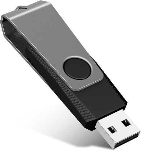 AGECASH 4GB USB Flash Drive Bulk USB Drive 20 Pack USB 2.0 Thumb Drive Memory Stick Pendrive Zip Drive USB Key with 20PCS Lanyard, Swivel Jump Drive 4 GB for Back to School, Office, Project (Gray) in Kuwait