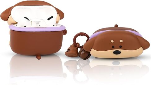 Case for AirPods Pro 2nd/1st Generation Earbuds(2023/2022/2019), XMBYGY Silicone Cute Cartoon Case Protective Shockproof Covers with Keychain for AirPods Pro/Pro 2 in Kuwait