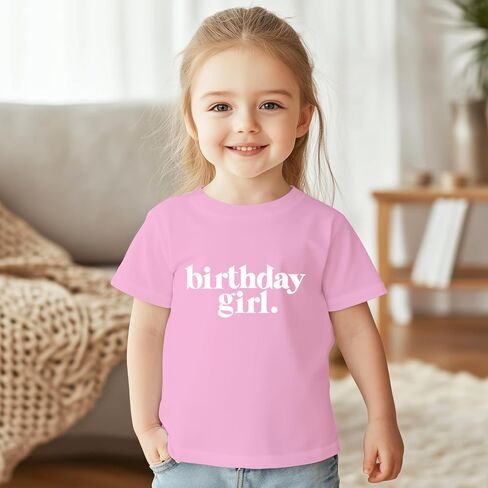 Birthday Girl Shirt Outfit Year Old Kids for Toddler 1st 2nd 3rd 4th 5th 6th 7th in Saudi Arabia
