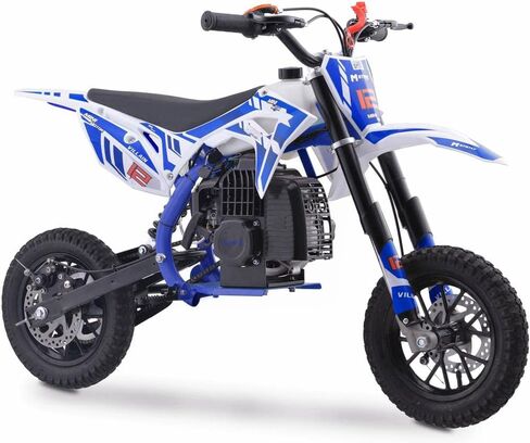 MotoTec Villain 52cc 2-Stroke Kids Gas Dirt Bike أحمر in Kuwait