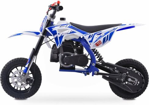 MotoTec Villain 52cc 2-Stroke Kids Gas Dirt Bike أحمر in Kuwait