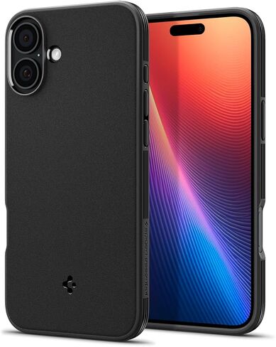 Spigen Essential Sand Blast Designed for iPhone 16 Pro Case (2024) [Military-Grade Protection] - Matte Black in Kuwait
