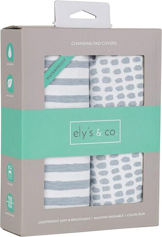 Ely's & Co. Patent Pending Waterproof Crib Sheet | Toddler Sheet no Need for Crib Mattress Pad Cover or Protector I Mauve Pink Splash and Stripes in Saudi Arabia