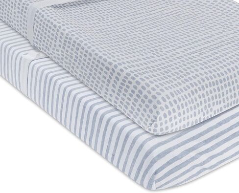 Ely's & Co. Patent Pending Waterproof Crib Sheet | Toddler Sheet no Need for Crib Mattress Pad Cover or Protector I Mauve Pink Splash and Stripes in Saudi Arabia