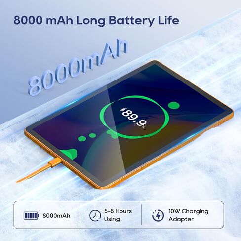 أجهزة لوحية Android 14، معالج ثماني النواة مقاس 10.95 بوصة مع مساحة تخزين 128 جيجابايت، وذاكرة وصول عشوائي 8 جيجابايت، وكابل شحن بطول 6 أقدام، وشحن سريع 10 وات، وبطارية 8000 مللي أمبير في الساعة، ومنفذ Typc-C محدث، ومكبر صوت رباعي، وردي in Saudi Arabia