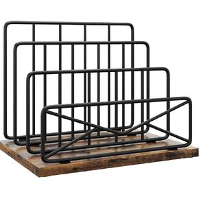 Desktop Mail Sorters Mail Organizer-with 2 or 3 Slot Matte Black Metal Desktop Mail Sorter Metal Storage File Holder Letter Sorter Organizer for Home or Office Desktop (2 Slot) in Saudi Arabia