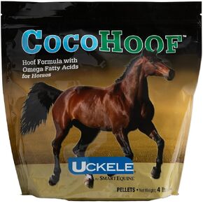 Uckele من SmartEquine CocoHoof، مكملات الحوافر للخيول | البيوتين لحوافر الخيول | مكمل فيتامينات ومعادن للحصان | يوفر الأحماض الأمينية والأحماض الدهنية والفيتامينات، كيس بوزن 12 رطل in Kuwait