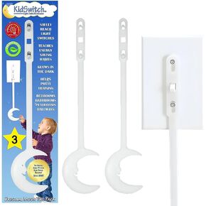 KidSwitch Lightswitch Extension for Toddlers - Laurie Berkner Edition - 3 Count - Includes 12 Themed Art Decals - Multi-Award Winning! in Kuwait