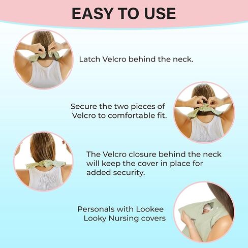 Muslin Nursing Cover for Baby Breastfeeding –Peekaboo Window -100% Breathable Cotton Privacy Nursing Shawl in Saudi Arabia