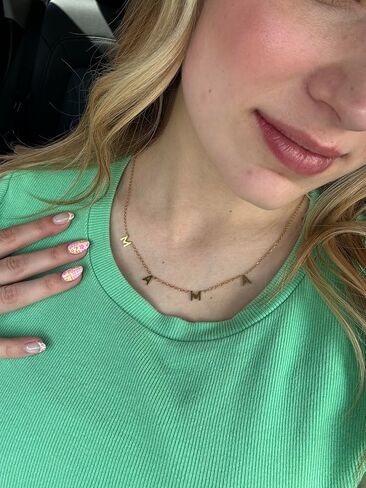 SmileBelle Mama Necklace as New Mom Christmas Gifts, Mom to Be Gift as First Time Mommy Gifts Mom Necklace Pregnancy Gifts for Expecting Mom Mama to Be Gifts as New Mom Gifts After Birth in Kuwait