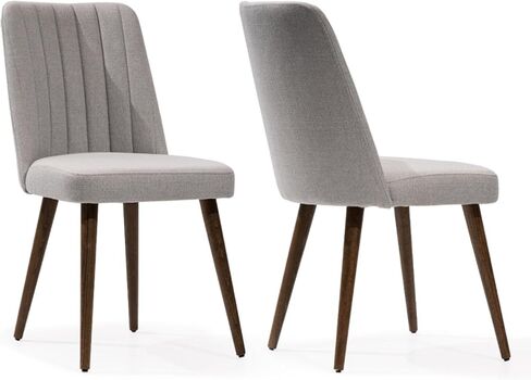 Still Dining Chair Set of 2 Upholstered Performance Fabric Dining Chair Accent Side Chair Dining Room Living Room Bedroom Restaurant Coffee Shop Tool-Free Easy Assembly in Kuwait