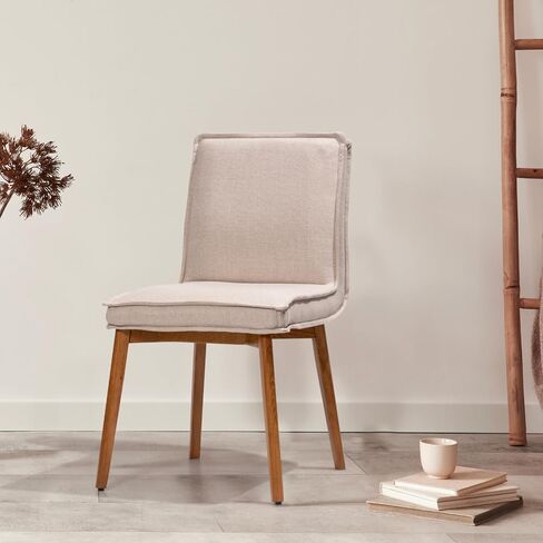 Still Dining Chair Set of 2 Upholstered Performance Fabric Dining Chair Accent Side Chair Dining Room Living Room Bedroom Restaurant Coffee Shop Tool-Free Easy Assembly in Kuwait