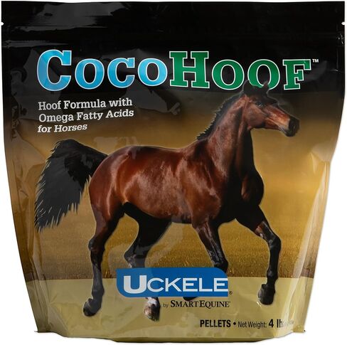 Uckele من SmartEquine CocoHoof، مكملات الحوافر للخيول | البيوتين لحوافر الخيول | مكمل فيتامينات ومعادن للحصان | يوفر الأحماض الأمينية والأحماض الدهنية والفيتامينات، كيس بوزن 12 رطل in Kuwait