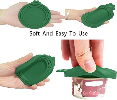 WANBAO 4 Pack Silicone Pet Food Can Lids for 3 Standard Size Food Cans for Pet Food Cans or Canned Goods, Multicolor Light Blue, Light Green, Light Purple, Pink in Kuwait