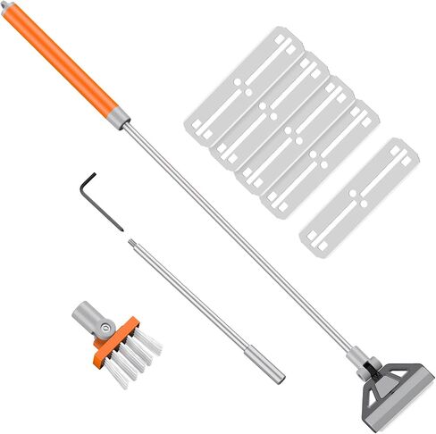 Pawfly Fish Tank Cleaning Tools Aquarium Algae Scraper Sponge Brush Cleaning Scrubber with 10 inch Non-Slip Handle for Glass Fish Tanks in Kuwait