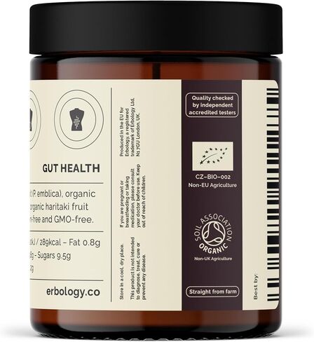 100% Organic Triphala Powder 7.8 oz - Ayurvedic Blend of Amla, Haritaki & Bibhitaki - Gut Health - Straight from Farm in India - Raw, Vegan and Gluten-Free - Non-GMO - No Additives or Preservatives in Kuwait