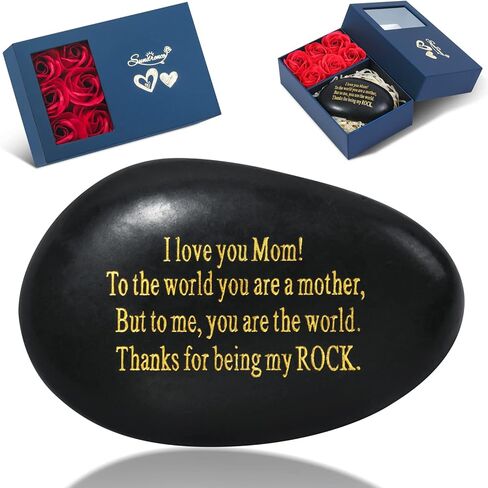 Anniversary Wedding Gifts for Him, Her, Couple Gifts, for Couple, Husband, Wife, Boyfriend or Girlfriend, Engraved Natural Rock Gift with Words. in Kuwait