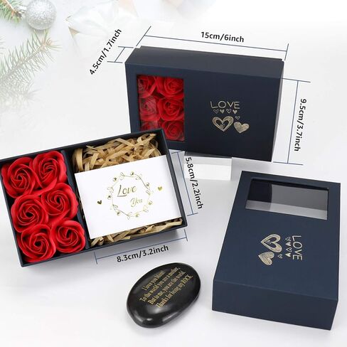 Anniversary Wedding Gifts for Him, Her, Couple Gifts, for Couple, Husband, Wife, Boyfriend or Girlfriend, Engraved Natural Rock Gift with Words. in Kuwait