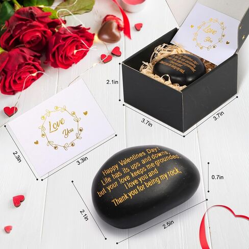Anniversary Wedding Gifts for Him, Her, Couple Gifts, for Couple, Husband, Wife, Boyfriend or Girlfriend, Engraved Natural Rock Gift with Words. in Saudi Arabia