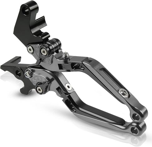 Brake & Clutch Levers Set Foldable Extendable CNC for Vulcan S 650 2015-2022 Black in Saudi Arabia