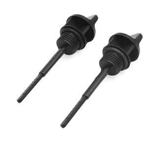 uxcell 2pcs 18mm Motorcycle Engine Oil Tank Level Gauge Cap Oil Filler Dipstick Black Plastic for GY6 125 Engine