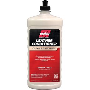 Malco Leather Conditioner for Cars - Cleans and Conditions Automotive Leather Seats & Surfaces/Natural Moisturizers Soften, Restore and Protect Leather Interiors / 32 Oz (109932)
