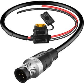 Marine Grade Products NMEA 2000 Male Connector Power Cable with Fuse，for Lowrance B&G Navico Garmin Networks(3.3ft).