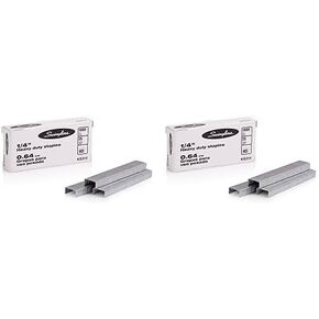 Swingline Staples, Heavy Duty, 1/4" Length, 25 Sheet Capacity, 100/Strip, 1000/Box (35314 ) (Pack of 2)