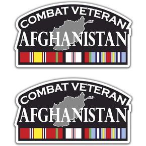 Afghanistan Veteran Sticker Campaign Decal 8" Afghanistan Bumper Sticker Car Truck Laptop Window Motorcycles Vinyl