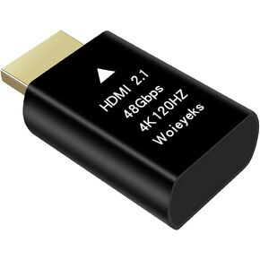4K HDR HDMI 2.0 EDID Emulator Passthrough Adapter,External Monitor,for Extender/KVM Switch/AV Receiver/Video Splitters Support 3840x2160@60HZ,1440@60HZ,1080@60HZ