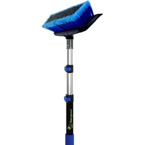EVERSPROUT 5-to-12 Ft Car Brush with Rubber Bumper, Lightweight Extension Pole Handle, Soft Bristles Car Wash Brush, RV Wash Brush, Truck Wash Brush, Boat Brush, Solar Panel Cleaning Brush and Pole