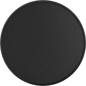 Round Mouse Pad with Stitched Edge Premium-Textured Non-Slip Rubber Base Mouse Mat Mousepad for Office & Home, Black (8.7 x 8.7 x 0.12Inch)