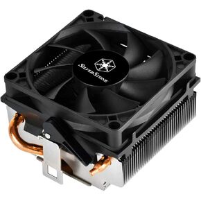 SilverStone Technology Low Profile 95W or More AMD Socket AM2/AM3/AM4/FM1/FM2 CPU Cooler Only 54mm Tall Cooling (RL-KR01)
