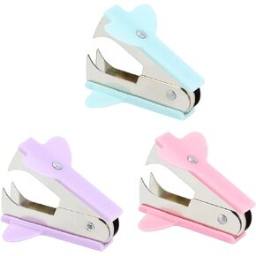 Staples Remover Tool Acrylic Clear Silver Staple Remover Kawaii for Office