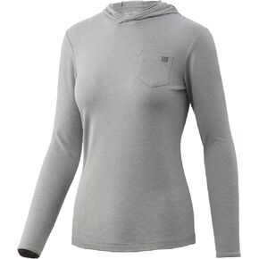 HUK Women's Waypoint Hoodie | Performance Long-Sleeve Shirt +50 UPF