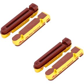Carbon Rim Brake Pads, Cork and Carbon Compound, Compatible with Shimano All Road Series Including Dura Race/Utegra / 105 and SRAM, Pack of 2 Pairs