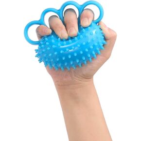 NuFit Hand Grip Strengthener, Hand Exerciser Ball, Finger Exerciser Therapy Ball, Squeeze Ball and Stress Relief Massage Equipment for Adults and Kids