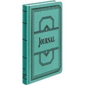 Boorum & Pease 66 Series Account Book, Journal Ruled, Green, 500 Pages, 12-1/8" x 7-5/8" (66-500-J)