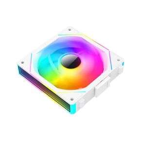 UNI Fan 120 Infinity Mirror Module Daisy-Chain ARGB Fan 120mm حزمة ثلاثية مع وحدة تحكم مناسبة لحالة الكمبيوتر ومبرد AIO 360 مم