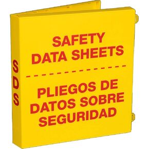 UniKeep SDS Bilingual Binder - 1.5'' Ring Capacity(3 Poly Rings), (Fully Enclosed Case)