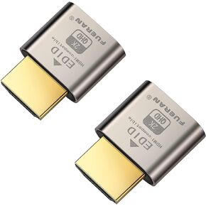 Dummy Plug,Headless Ghost Display Emulator HDMI-Compatible（Fit Headless-1920x1080 New Generation@60Hz）-2Pack