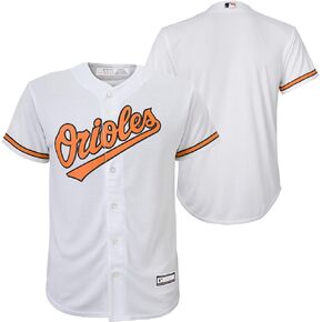 OuterStuff Baltimore Orioles MLB Kids Youth 4-20 White Home Team Jersey