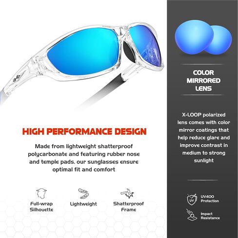 Polarized Sports Sunglasses for Men - UV400 Baseball Running Cycling Golf Glasses in Saudi Arabia