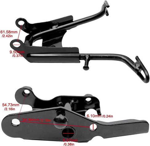 مسند للدراجة النارية، حامل معدني لدعم القدم لدراجة نارية PW50، مسند جانبي للدراجة النارية، حامل جانبي قابل للتعديل لملحقات الدراجات النارية in Kuwait